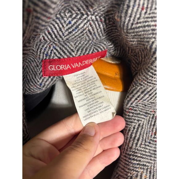 Gloria Vanderbilt Gray Pea Coat - Picture 5 of 5